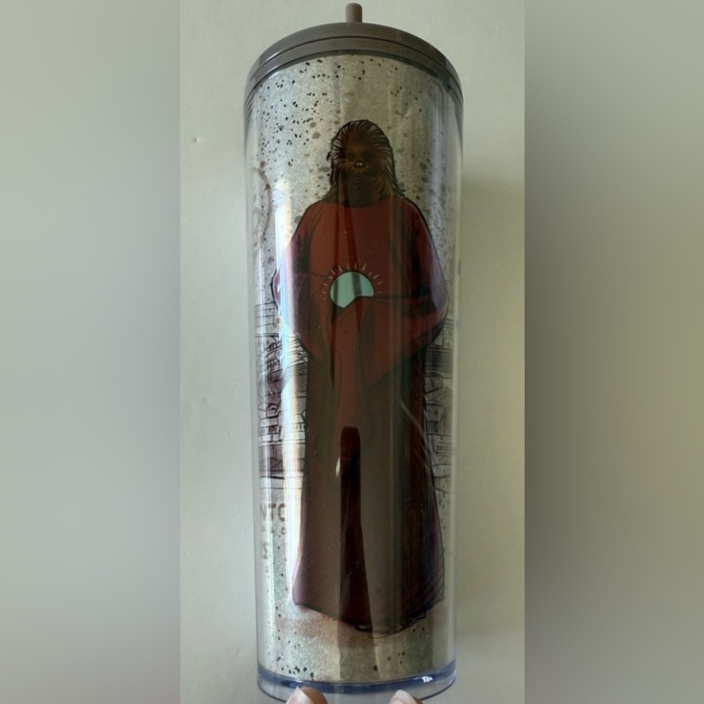 EUC Starbucks x Star Wars Life Day Chewbacca Wookie Holiday  24oz Cold Tumbler
